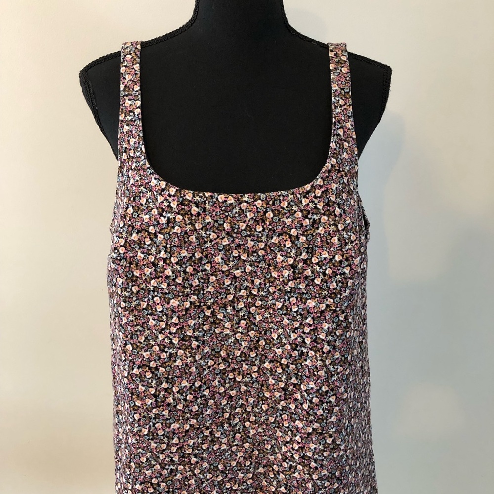 Women’s H&M Sleeveless A-line Floral Corduroy Dress size M - Picture 2 of 9